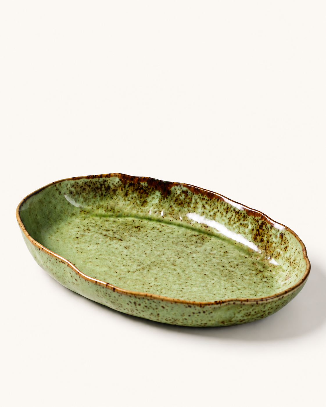 Oval Plate (Mountain Inkstone)