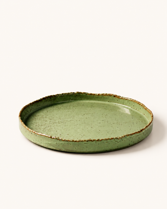 Straight Rim Plate (Mountain Inkstone)