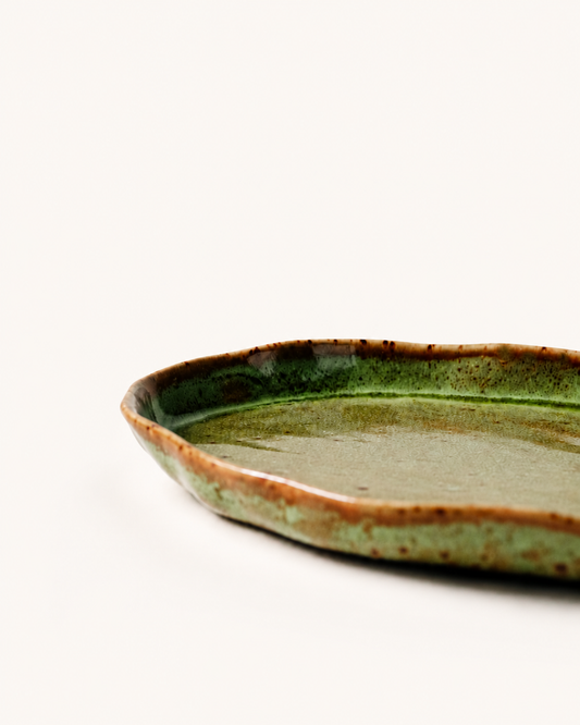 Oval Side Plate (Mountain Inkstone)