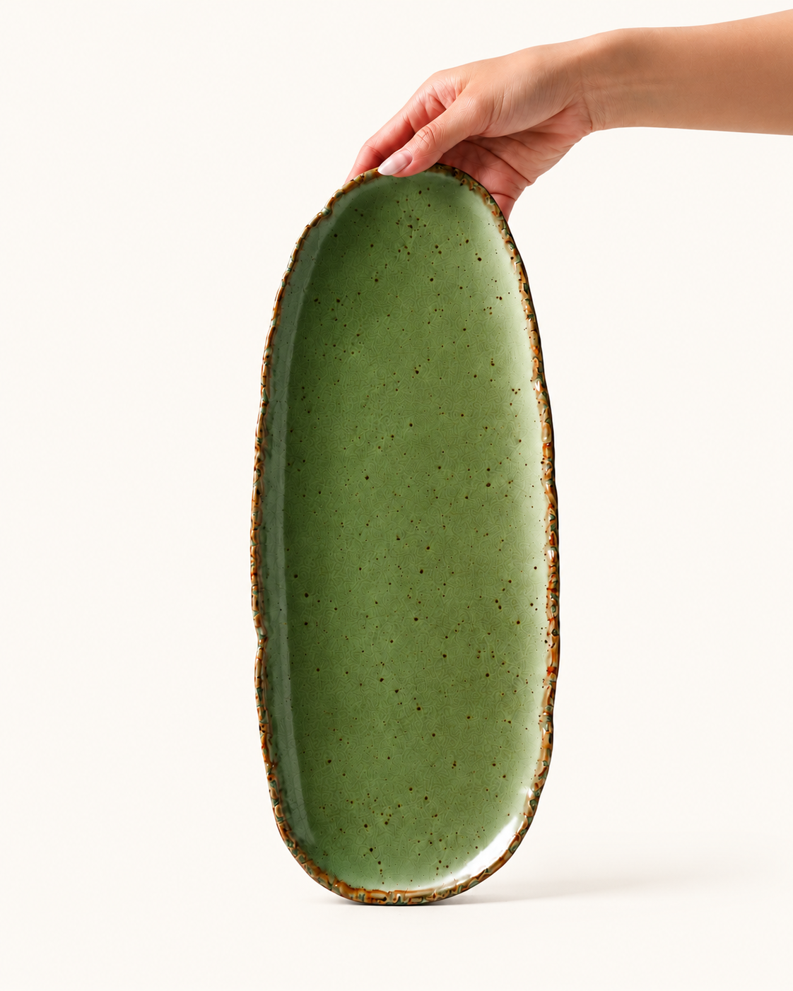 Oval Plate (Mountain Inkstone)